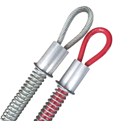 Piola de seguridad recubierta de PVC rojo 1/8"x 50