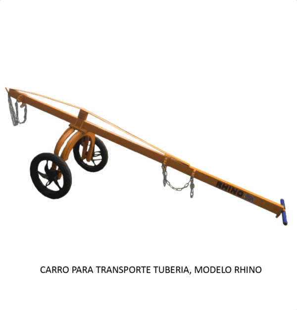 Carro de arrastre para transporte tubería modelo Rhino