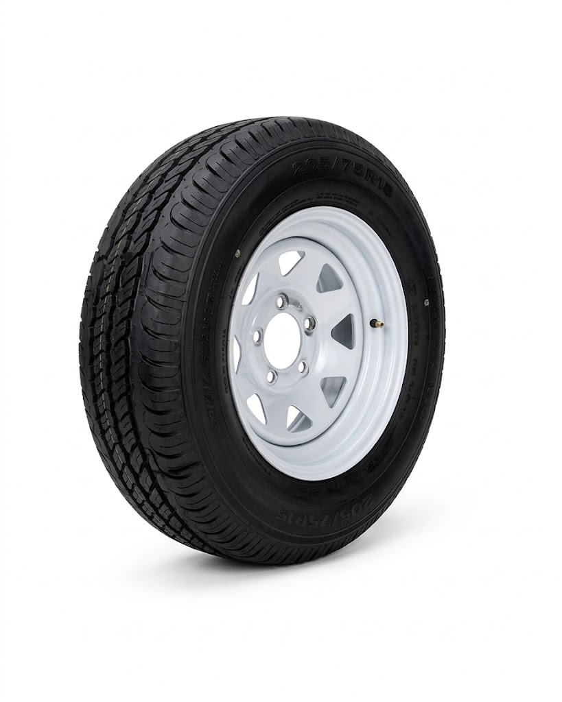 Rueda para carro transporta tubería